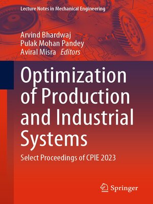 cover image of Optimization of Production and Industrial Systems